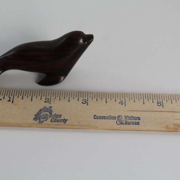 Vintage Hand Carved Wooden‎ Balanced Seal - Picture 8 of 16